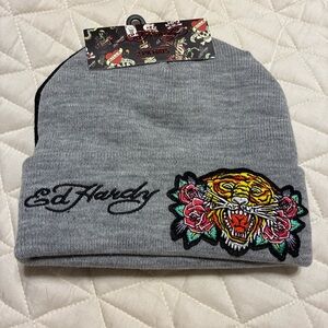 Ed hardy ladies lot of 2 beanie hats one size